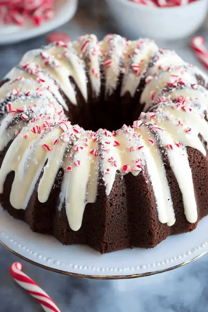 Chocolate Peppermint Bundt Cake