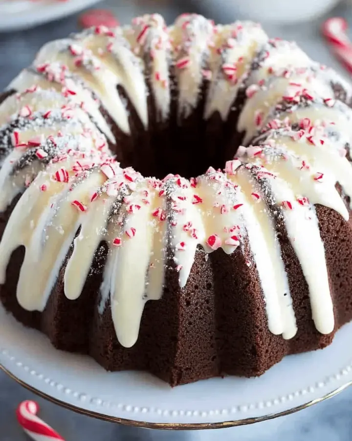 Chocolate Peppermint Bundt Cake