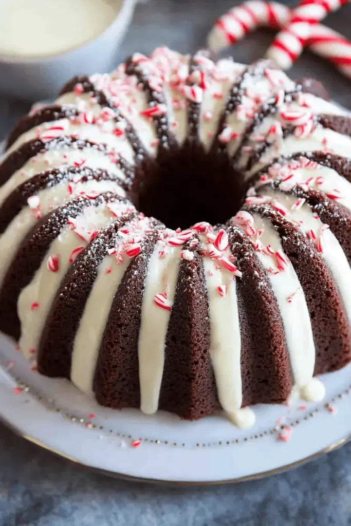 Chocolate Peppermint Bundt Cake