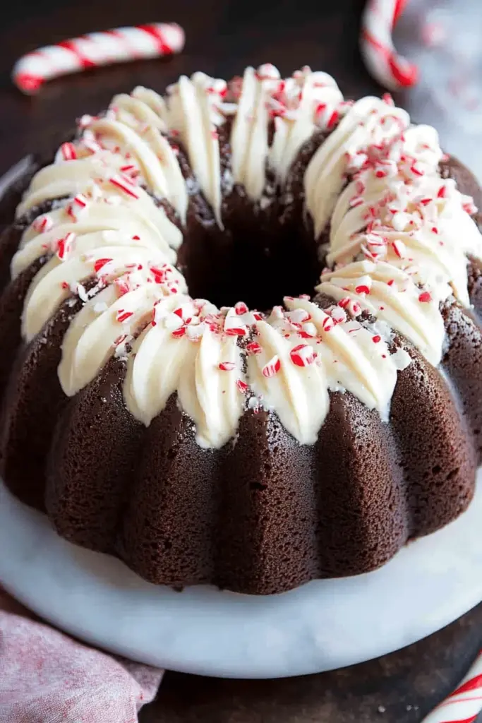 Chocolate Peppermint Bundt Cake