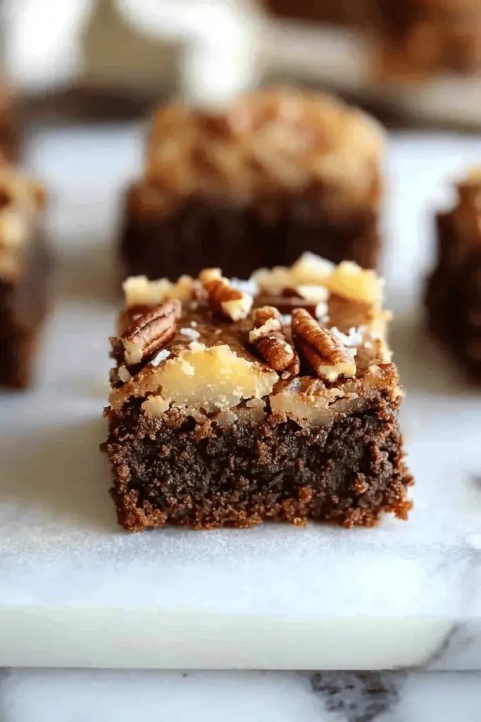 German Chocolate Brownies