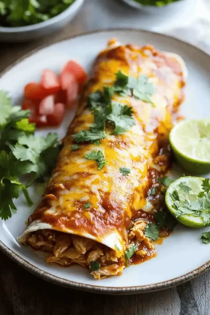 Loaded Chicken Enchiladas