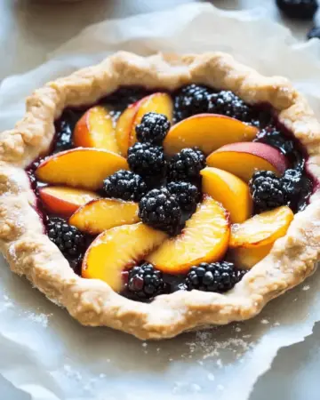 Peach Blackberry Tart