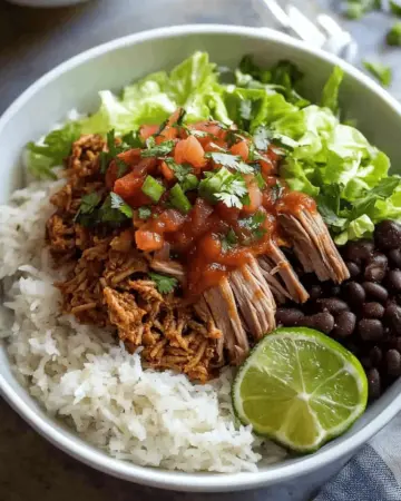 Sweet Pork Burrito Bowls