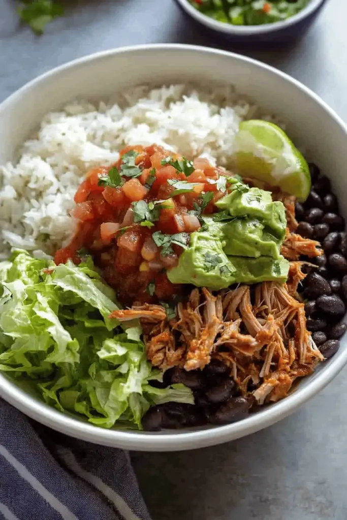 Sweet Pork Burrito Bowls