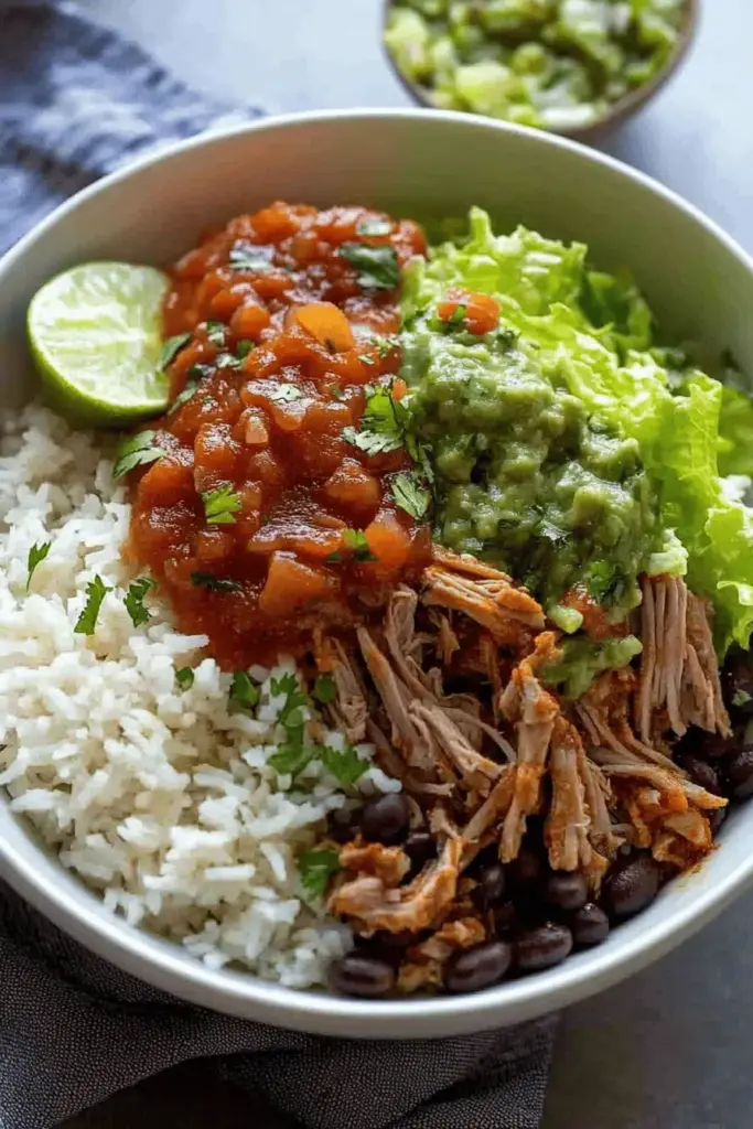 Sweet Pork Burrito Bowls