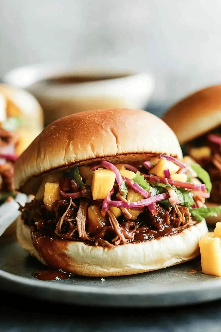 BBQ Pulled Pork Sandwiches