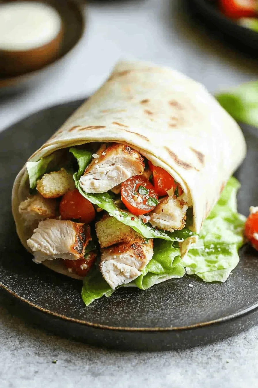 Chicken Caesar Wraps