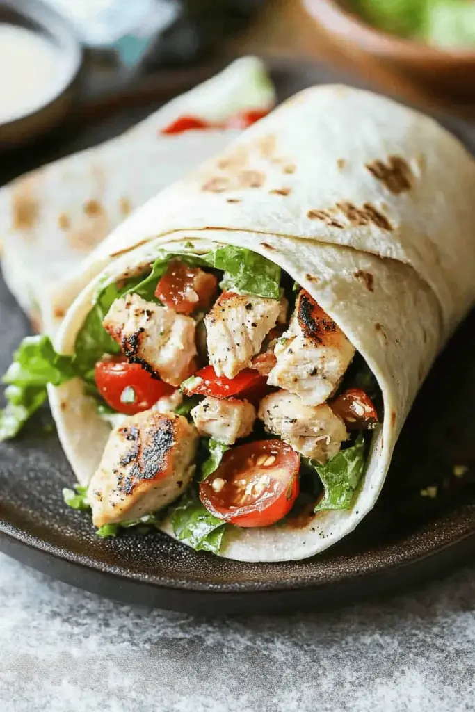 Chicken Caesar Wraps