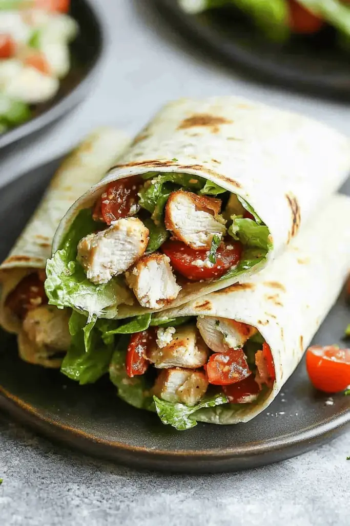 Chicken Caesar Wraps