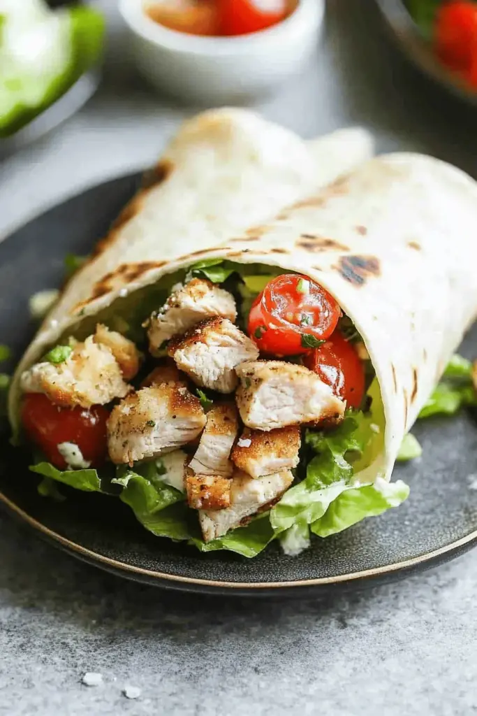 Chicken Caesar Wraps