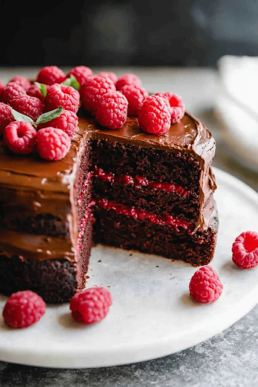 Chocolate Raspberry Cake