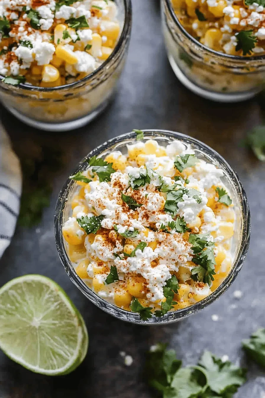 Esquites (Mexican corn in a cup)