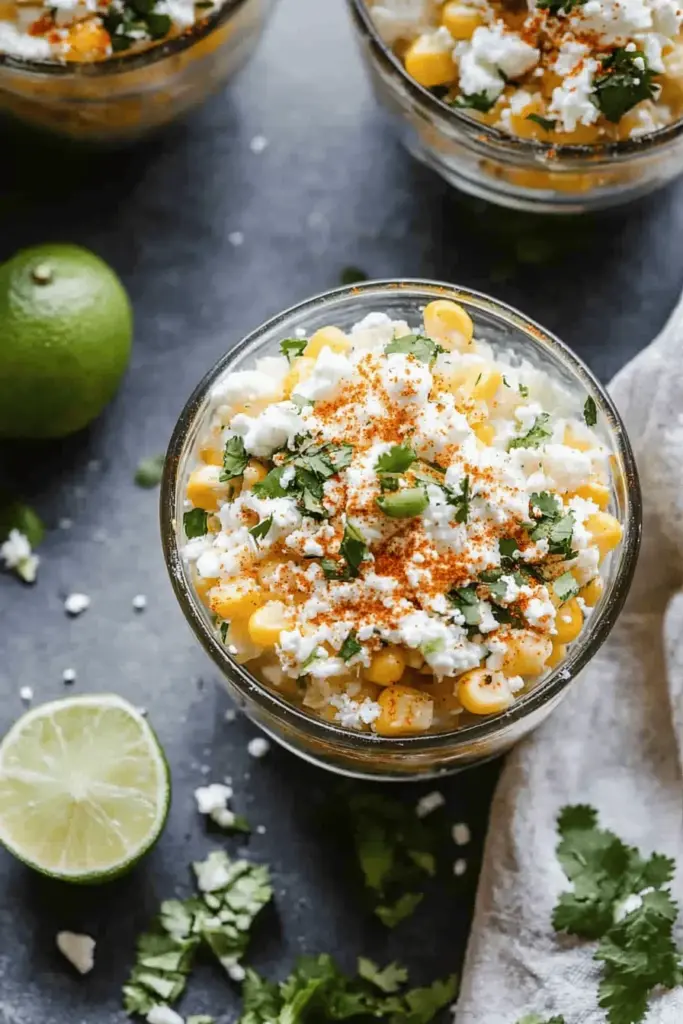 Esquites (Mexican corn in a cup)