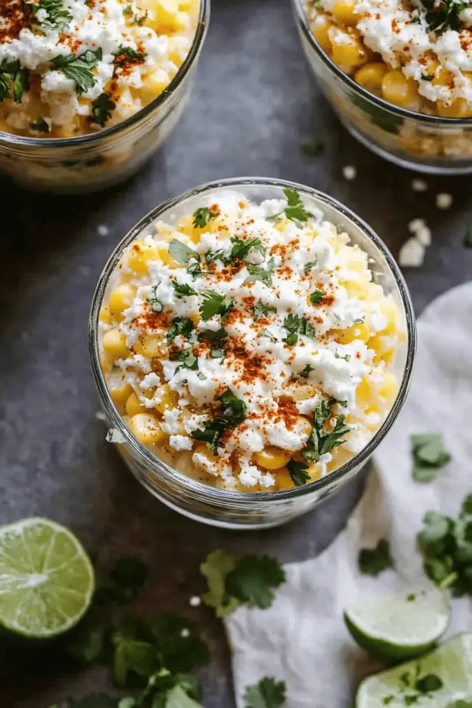 Esquites (Mexican corn in a cup)