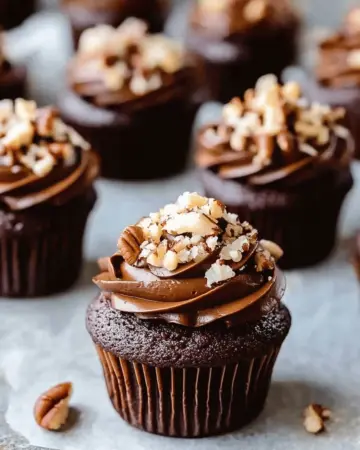 German Chocolate Cupcakes