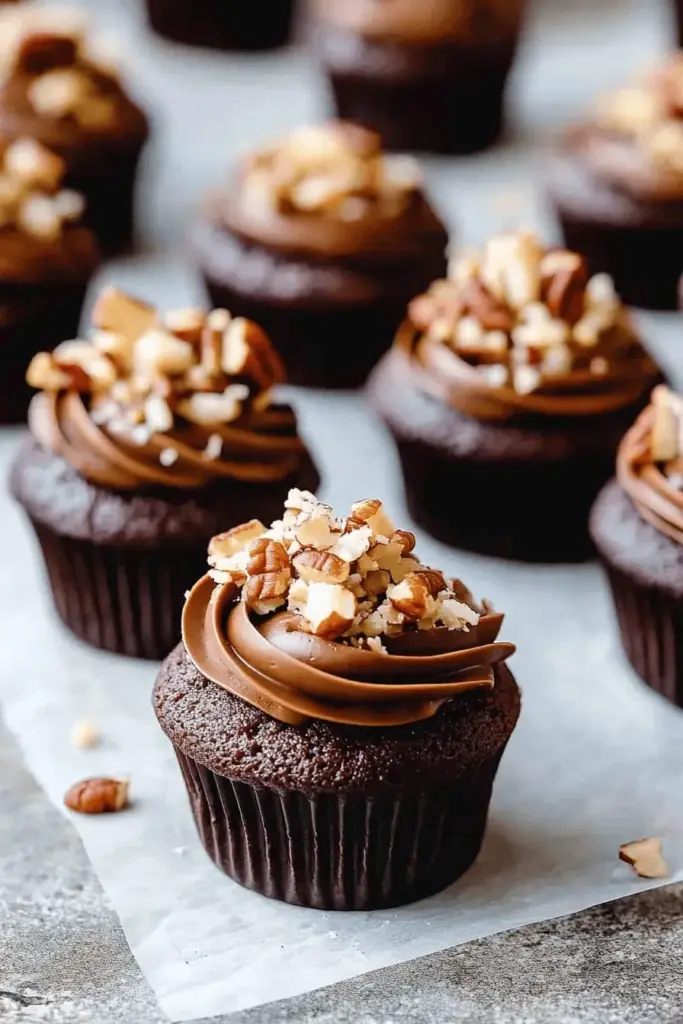 German Chocolate Cupcakes