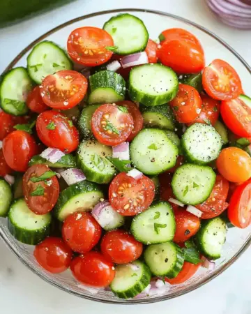 Tomato Cucumber Salad